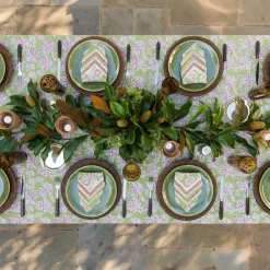 Pomegranate Inc Grecian Palm Fern & Magenta Tablecloth^ Tablecloths