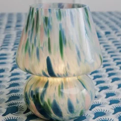 Pomegranate Inc Green & Blue Joyful Lamp^ Candle Holders, Vases & Lamps