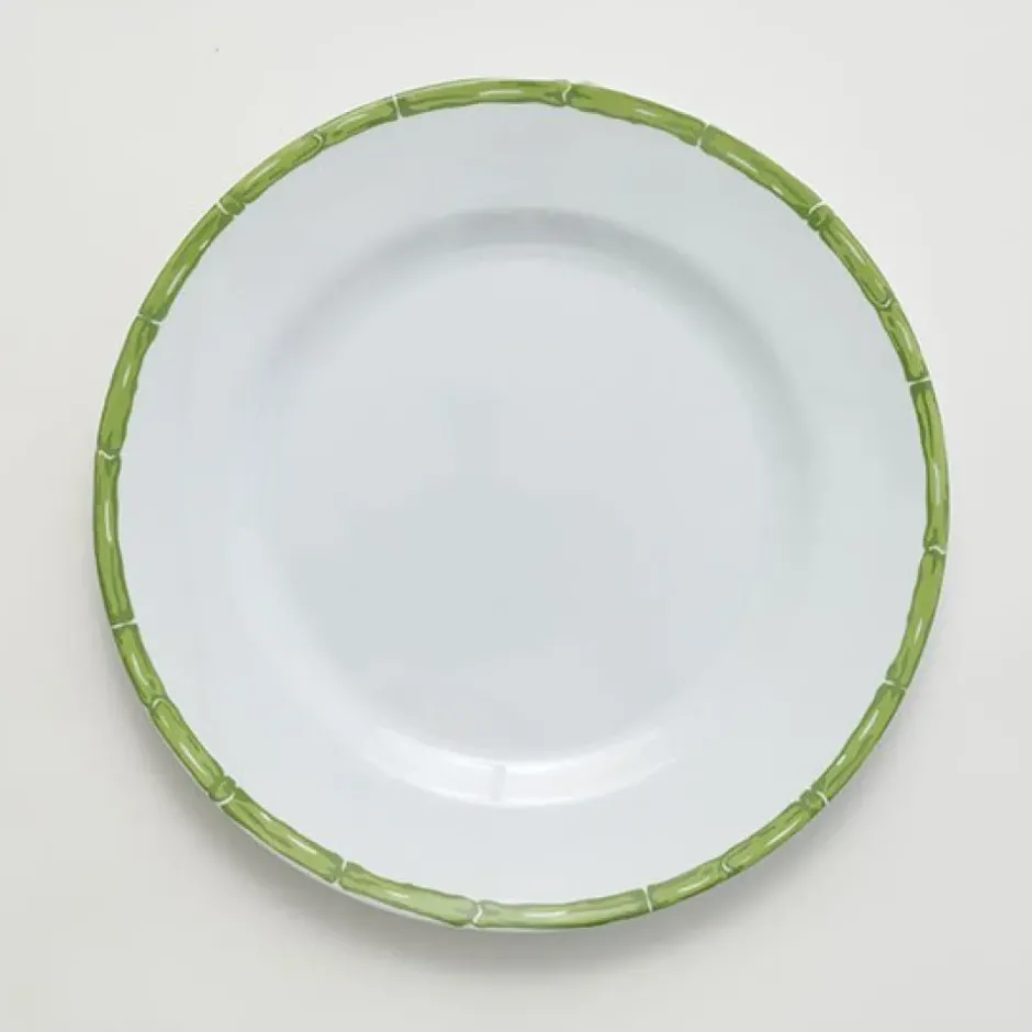 Pomegranate Inc Green Bamboo Melamine Dinner Plate | Set of 6^ Dinnerware