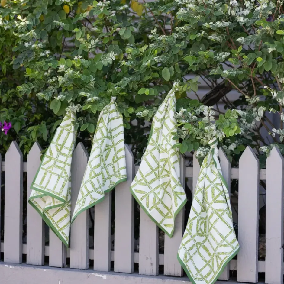 Pomegranate Inc Green Bamboo Napkin | Set of 4^ Napkins