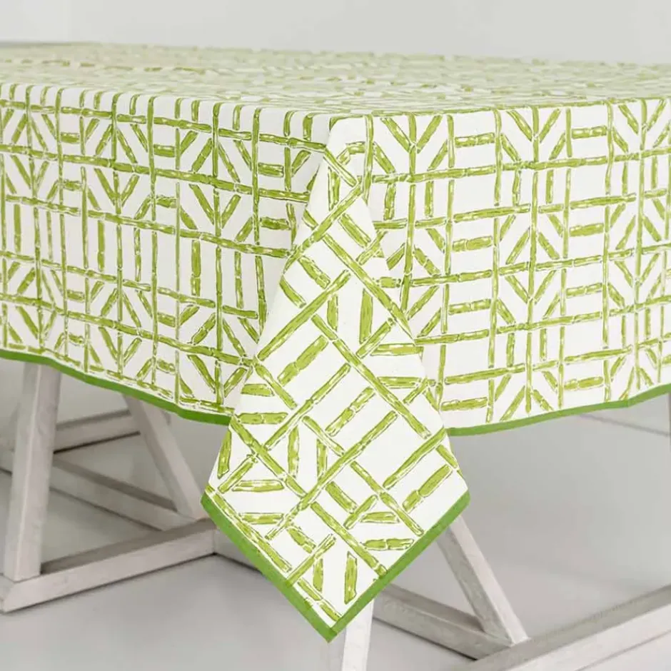 Pomegranate Inc Green Bamboo Tablecloth^ Tablecloths