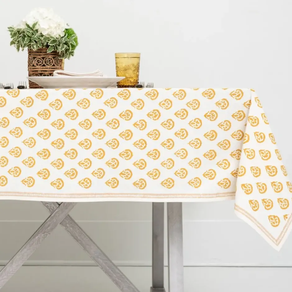 Pomegranate Inc India Hicks Home Carnation Golden Tablecloth^ Tablecloths
