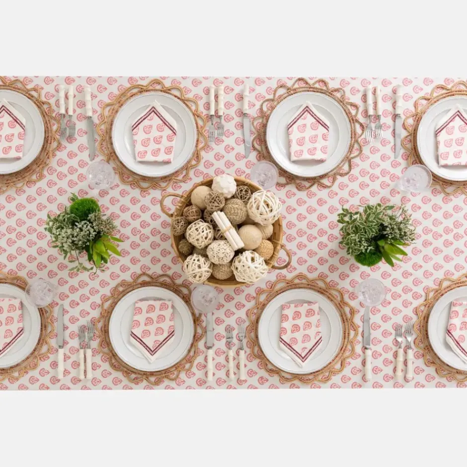 Pomegranate Inc India Hicks Home Carnation Blush Tablecloth^ Tablecloths