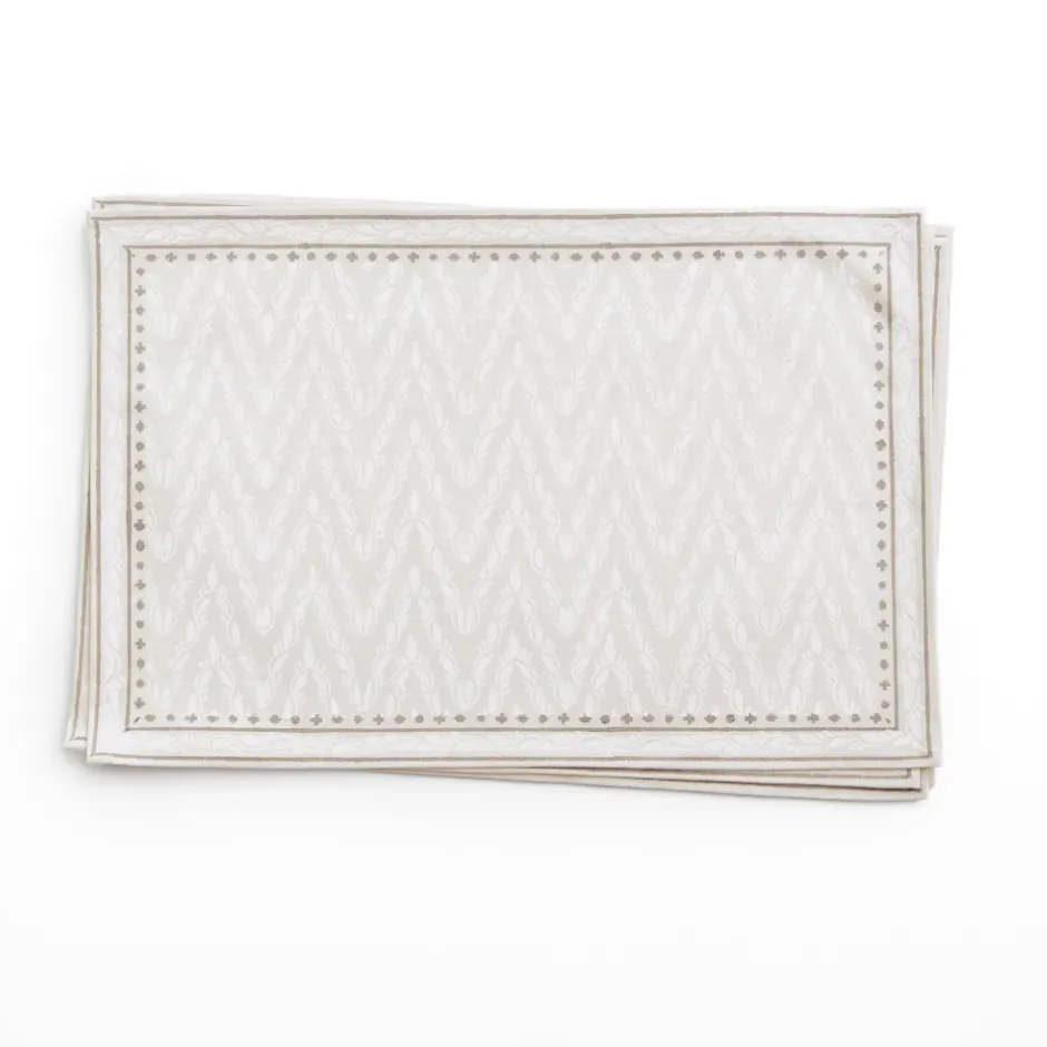 Pomegranate Inc India Hicks Home Chevron Placemats | Set of 4^ Printed Placemats