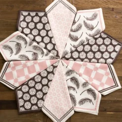 Pomegranate Inc India Hicks Home Love Story Mixed Napkin | Set of 4^ Napkins