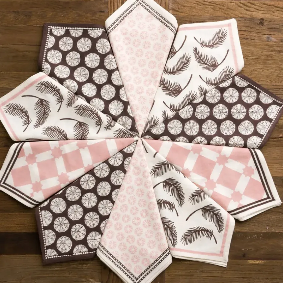 Pomegranate Inc India Hicks Home Love Story Mixed Napkin | Set of 4^ Napkins