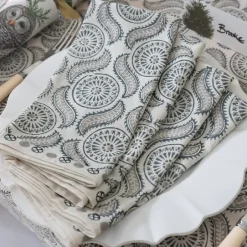 Pomegranate Inc India Hicks Home Medals & Mustaches Napkins | Set of 4^ Napkins