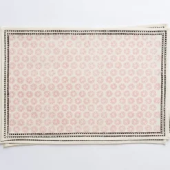 Pomegranate Inc India Hicks Home Mini Sea Biscuit Blush Placemats^ Printed Placemats