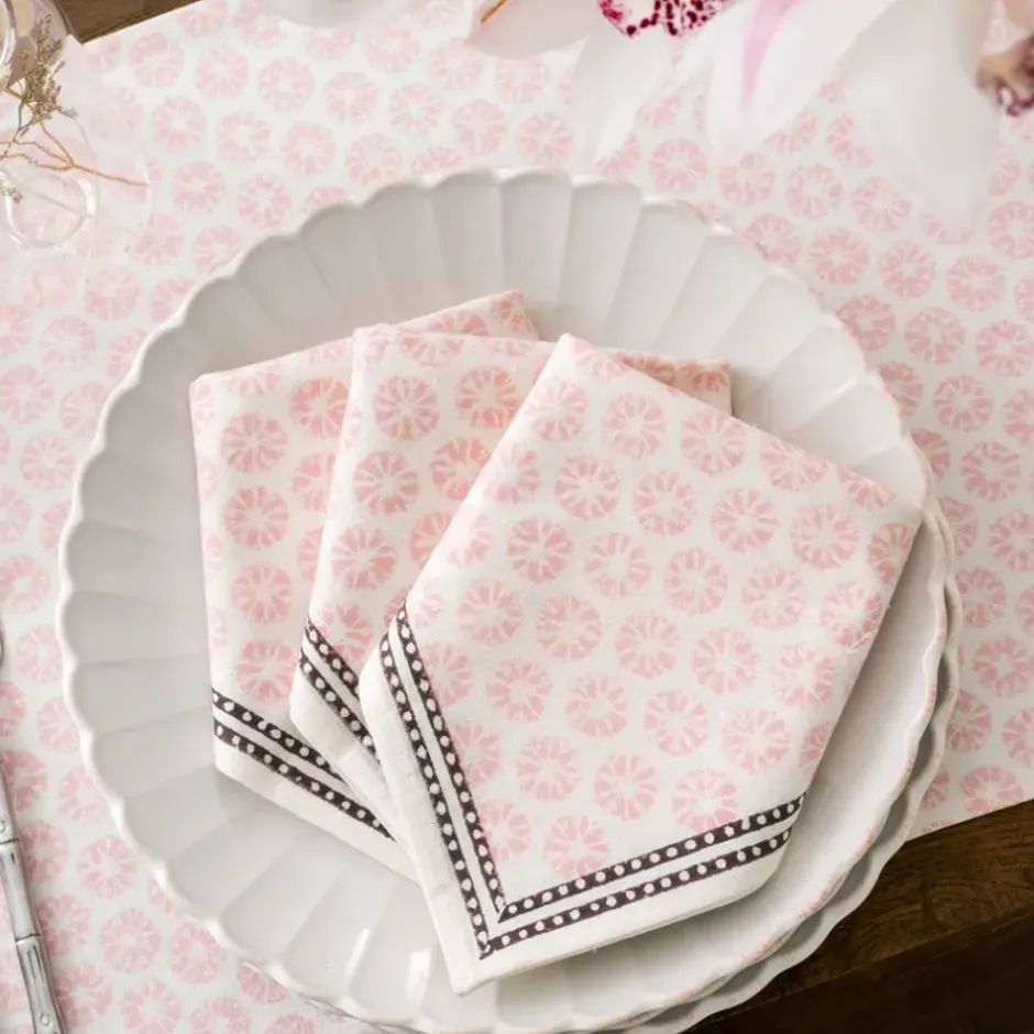 Pomegranate Inc India Hicks Home Mini Sea Biscuit Blush Napkins^ Napkins