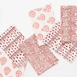 Pomegranate Inc India Hicks Home Multi Blush Cocktail Napkin | Set of 6^ Cocktail Napkins