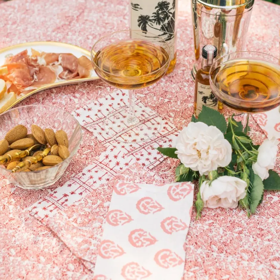 Pomegranate Inc India Hicks Home Multi Blush Cocktail Napkin | Set of 6^ Cocktail Napkins