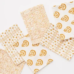 Pomegranate Inc India Hicks Home Multi Golden Cocktail Napkin | Set of 6^ Cocktail Napkins