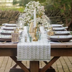 Pomegranate Inc India Hicks Home Palm Avenue Hunter Green Table Runner^ Table Runners