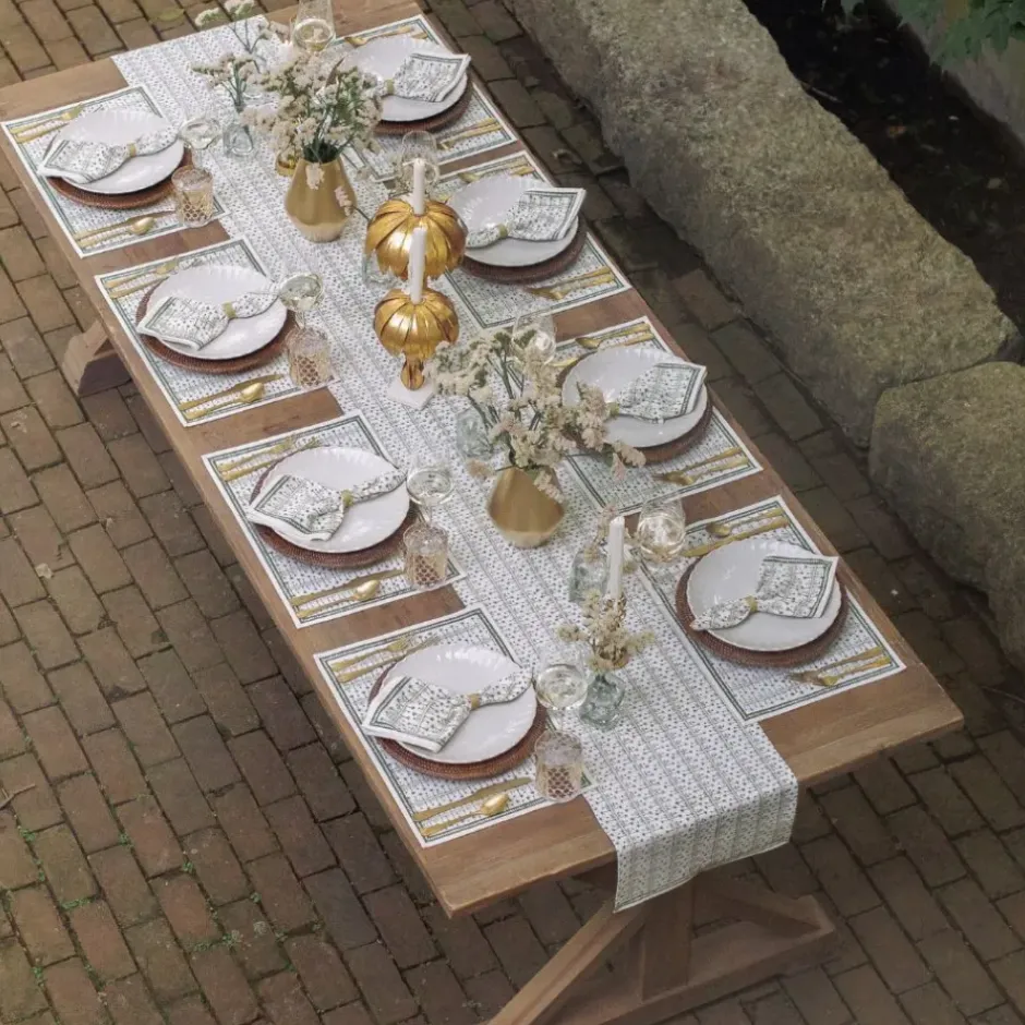 Pomegranate Inc India Hicks Home Palm Avenue Hunter Green Table Runner^ Table Runners