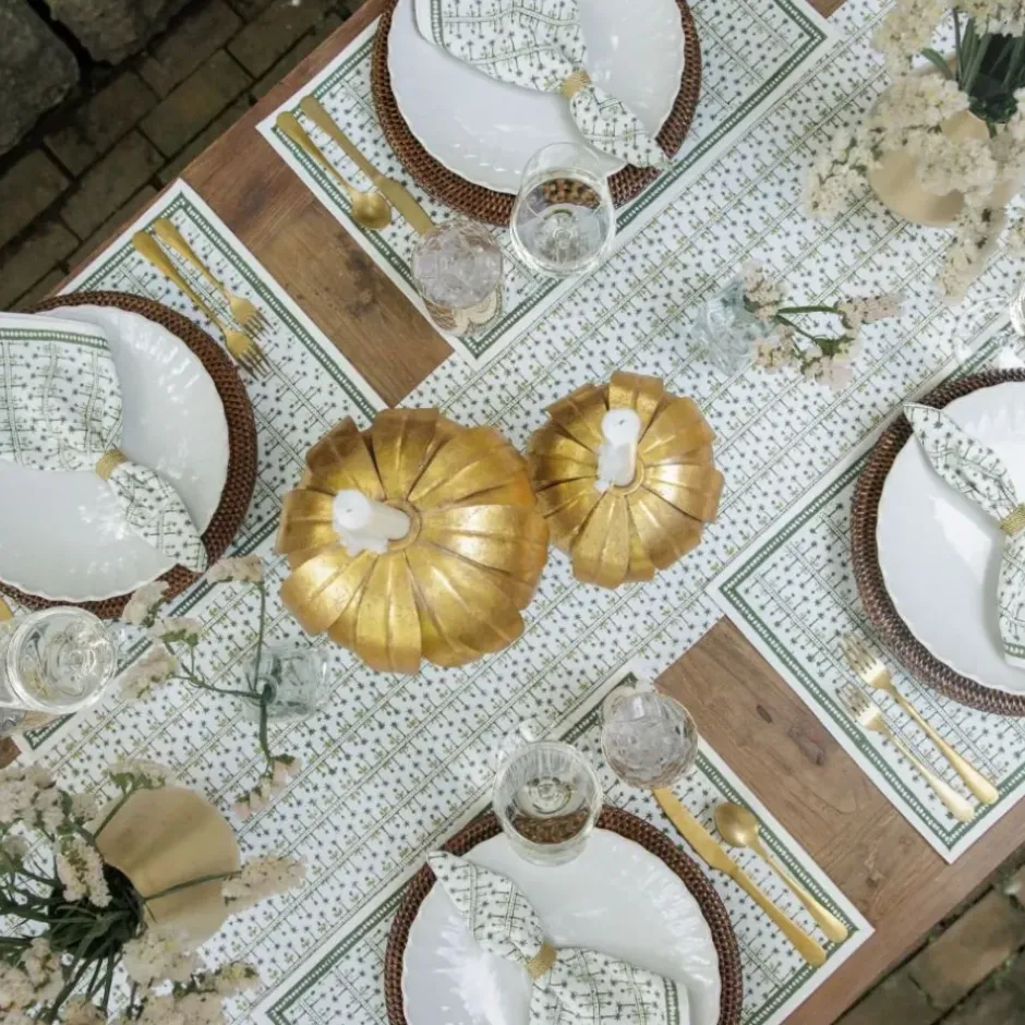 Pomegranate Inc India Hicks Home Palm Avenue Hunter Green Table Runner^ Table Runners