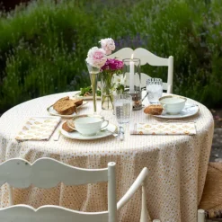 Pomegranate Inc India Hicks Home Palm Avenue Golden Tablecloth^ Tablecloths