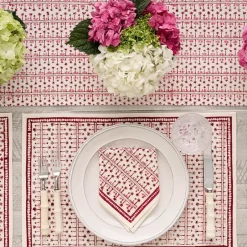 Pomegranate Inc India Hicks Home Palm Avenue Blush Placemat | Set of 4^ Printed Placemats
