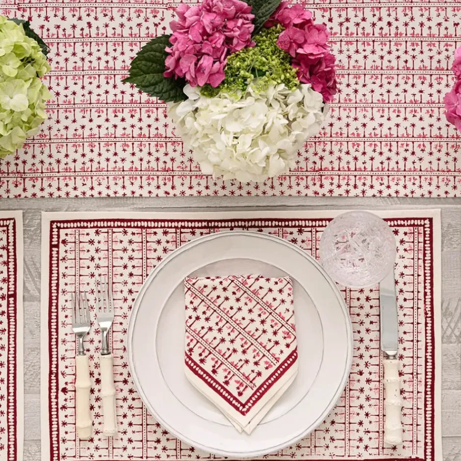 Pomegranate Inc India Hicks Home Palm Avenue Blush Napkin | Set of 4^ Napkins