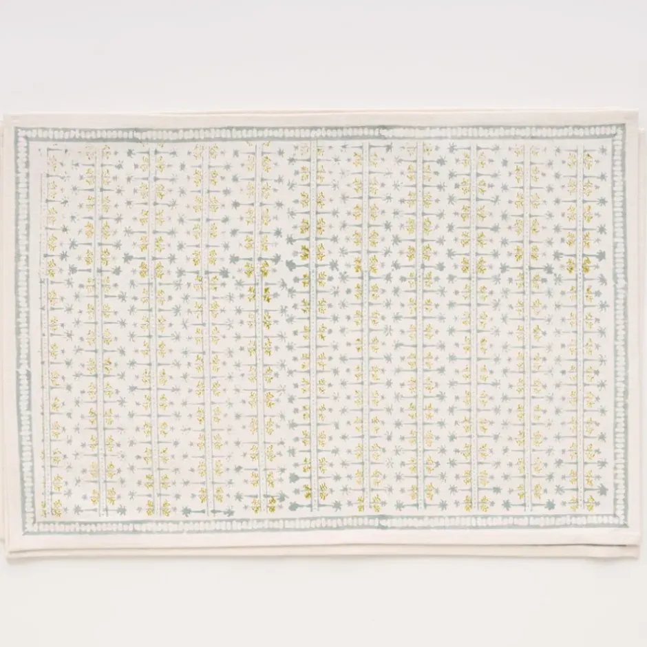 Pomegranate Inc India Hicks Home Palm Avenue Seafoam Placemat | Set of 4^ Printed Placemats