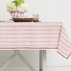 Pomegranate Inc India Hicks Home Palm Avenue Blush Tablecloth^ Tablecloths
