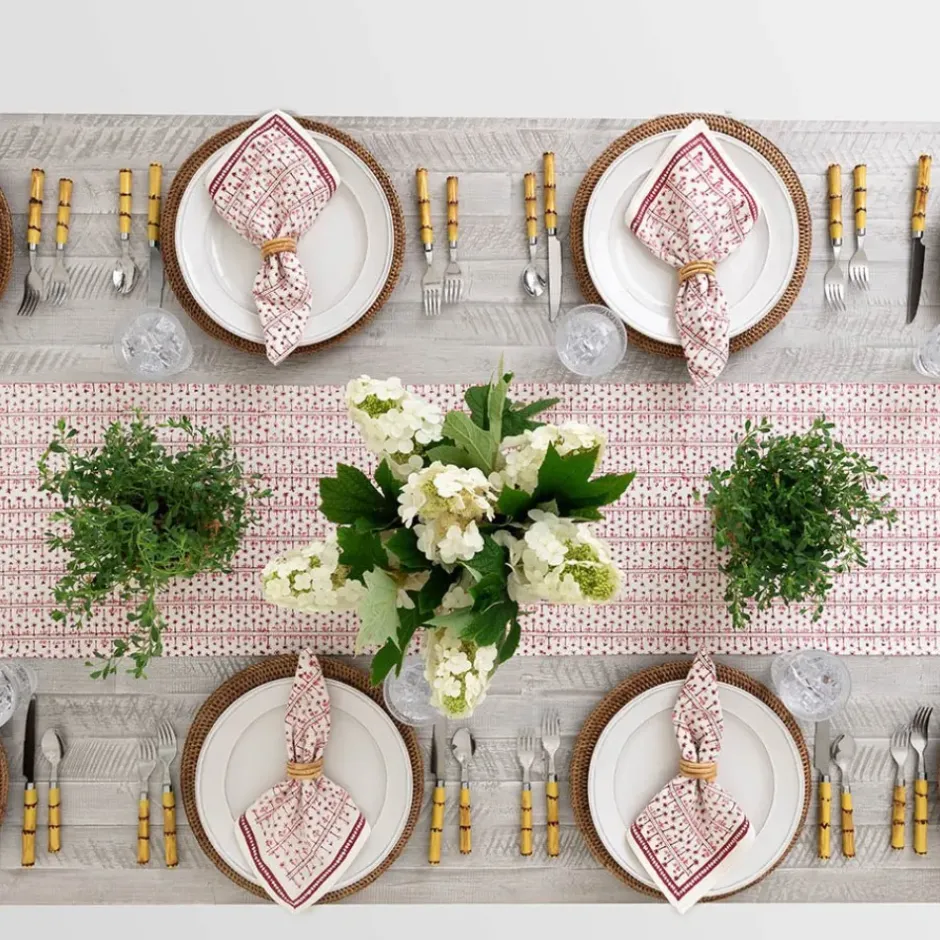 Pomegranate Inc India Hicks Home Palm Avenue Blush Table Runner^ Table Runners