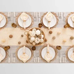 Pomegranate Inc India Hicks Home Palm Avenue Golden Table Runner^ Table Runners
