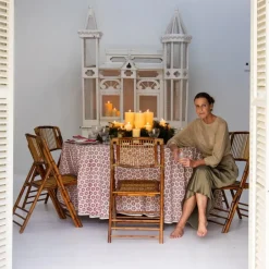 Pomegranate Inc India Hicks Home Sea Biscuit Red Tablecloth^ Tablecloths