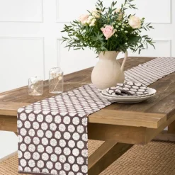 Pomegranate Inc India Hicks Home Sea Biscuit Chocolate Table Runner^ Table Runners