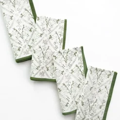 Pomegranate Inc India Hicks Home Sea Ferns & Domino Hunter Green Napkin | Set of 4^ Napkins