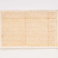 Pomegranate Inc India Hicks Home Seashell Golden Placemat | Set of 4^ Printed Placemats