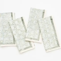 Pomegranate Inc India Hicks Home Seashell Seafoam Napkin | Set of 4^ Napkins