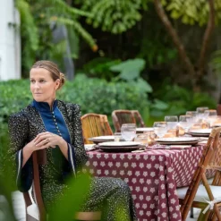 Pomegranate Inc India Hicks Home Sparks Oxblood Tablecloth^ Tablecloths