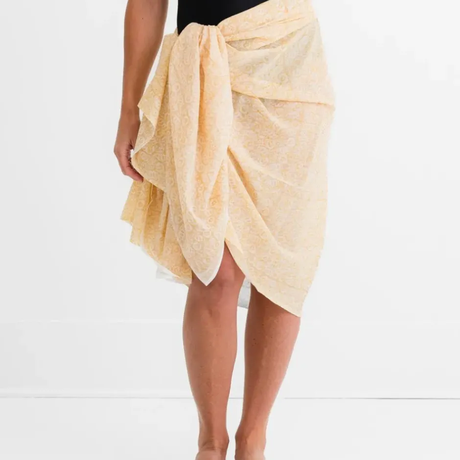 Pomegranate Inc India Hicks Seashell Golden Sarong^ Coverups & Caftans