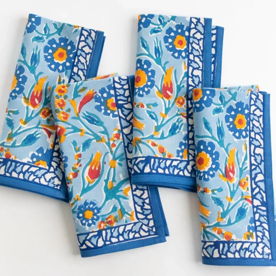 Pomegranate Inc Iznik Blue Napkin | Set of 4^ Napkins