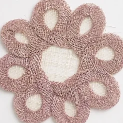 Pomegranate Inc Lavender Woven Doodles Coaster | Set of 4^ Woven Placemats