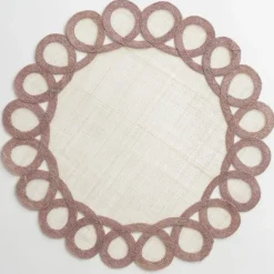 Pomegranate Inc Lavender Woven Doodles Placemat | Set of 4^ Woven Placemats