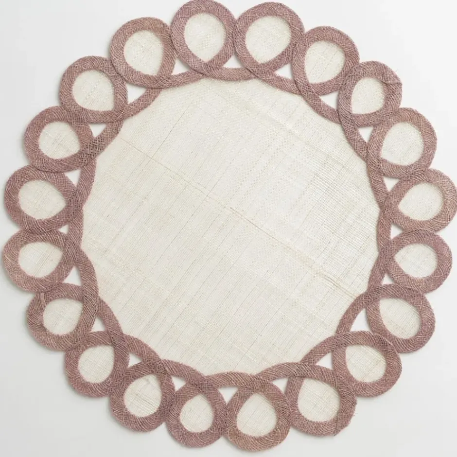 Pomegranate Inc Lavender Woven Doodles Placemat | Set of 4^ Woven Placemats