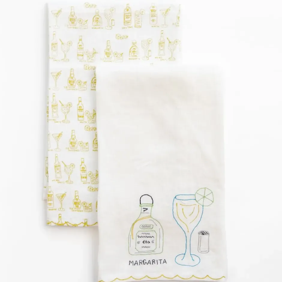 Pomegranate Inc Margarita Linen Tea Towels^ Tea Towels