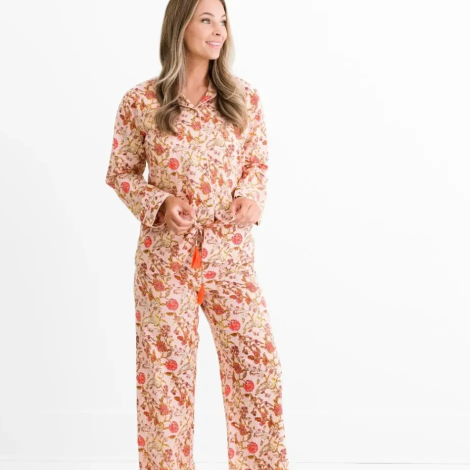 Pomegranate Inc Mila Floral Blush Pajama Top^ Loungewear & Accessories