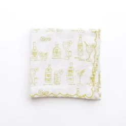 Pomegranate Inc Mixed Drink Printed Linen Cocktail Napkins | Set of 6^ Cocktail Napkins