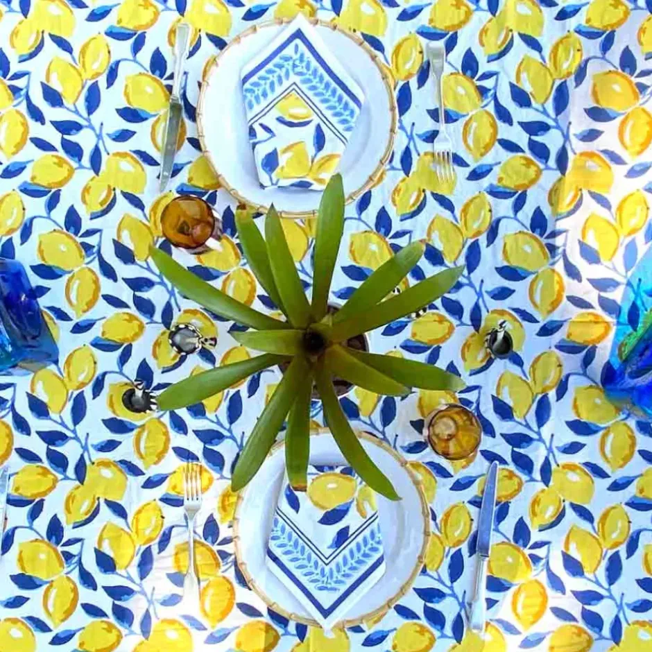 Pomegranate Inc Mod Lemon Napkin | Set of 4^ Napkins