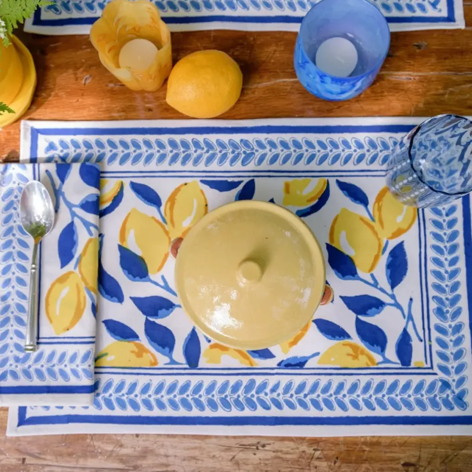 Pomegranate Inc Mod Lemon Placemats | Set of 4^ Printed Placemats