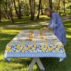 Pomegranate Inc Mod Lemon Tablecloth^ Tablecloths