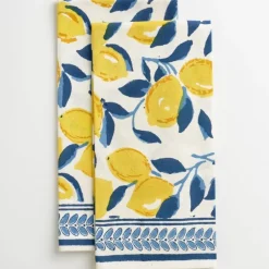 Pomegranate Inc Mod Lemon Tea Towel | Set of 2^ Tea Towels