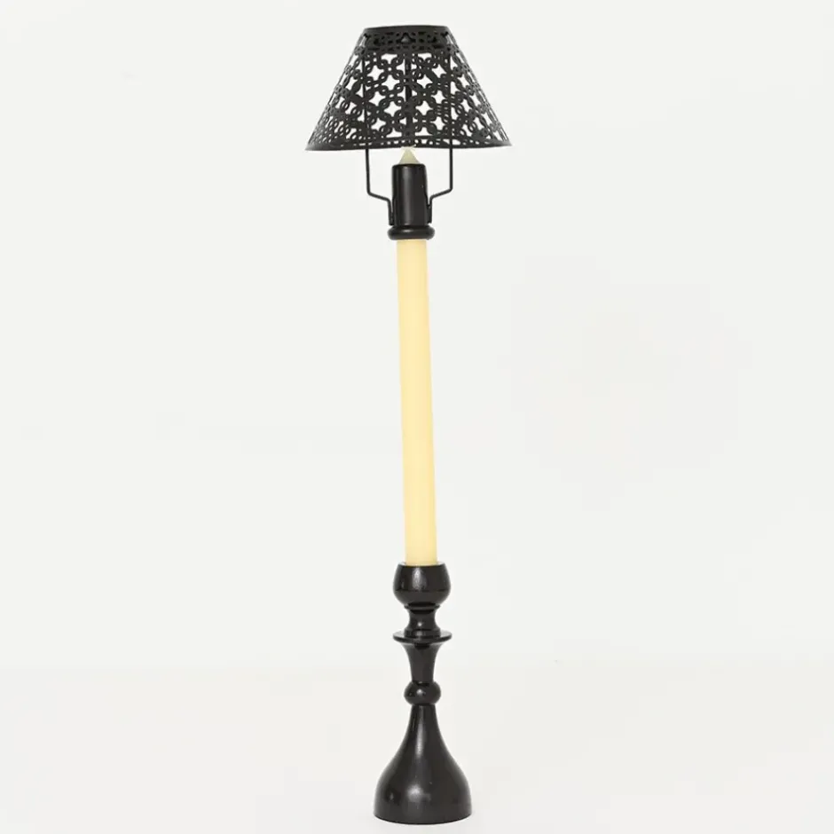 Pomegranate Inc Modern Candlestick and Cutwork Shade | Set of 2^ Candle Holders, Vases & Lamps