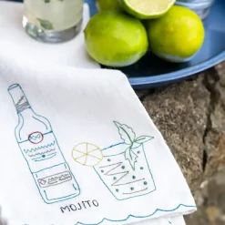 Pomegranate Inc Mojito Linen Tea Towels^ Tea Towels