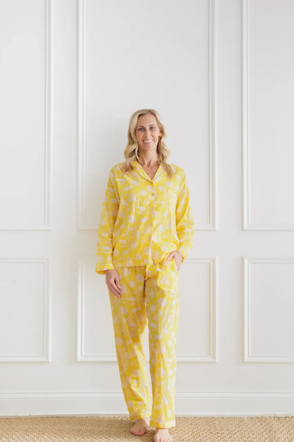 Pomegranate Inc Morning Meadow Yellow Pajama Set^ Loungewear & Accessories