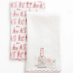 Pomegranate Inc Old Fashioned Linen Tea Towels^ Tea Towels
