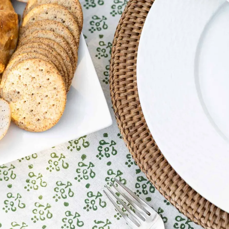 Pomegranate Inc Phlox Green Tablecloth^ Tablecloths