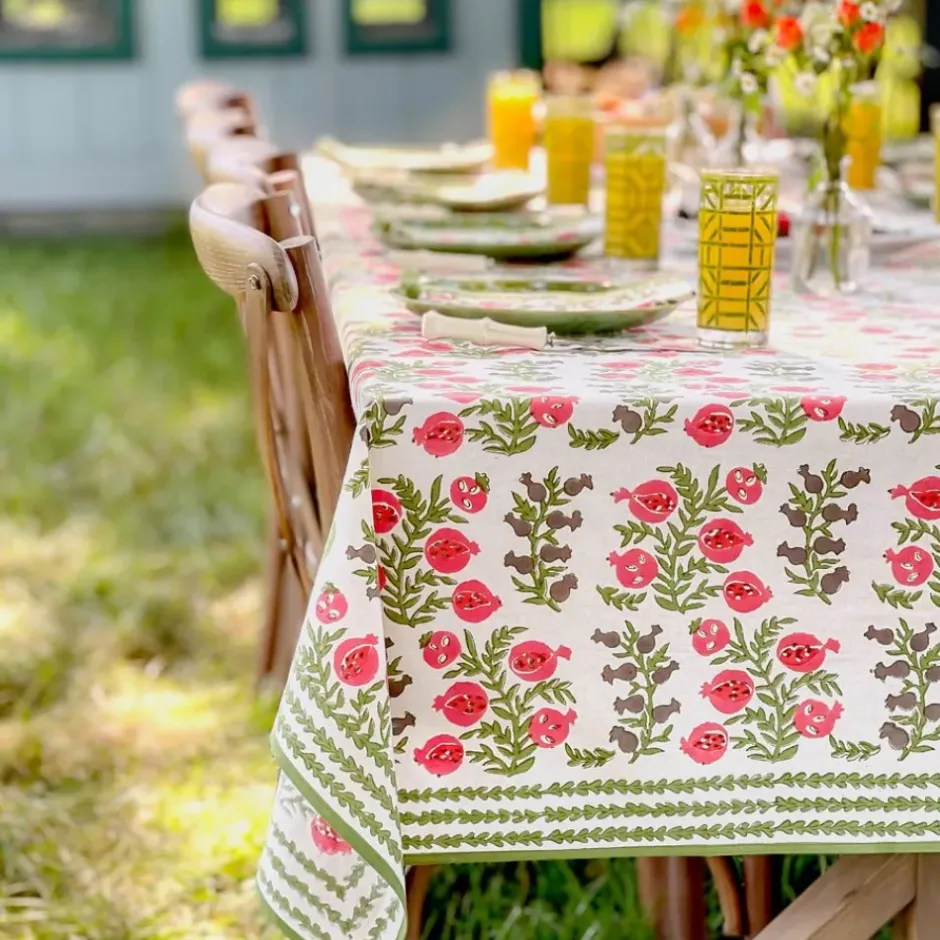 Pomegranate Inc Pom Bells Fern & Poppy Tablecloth^ Tablecloths